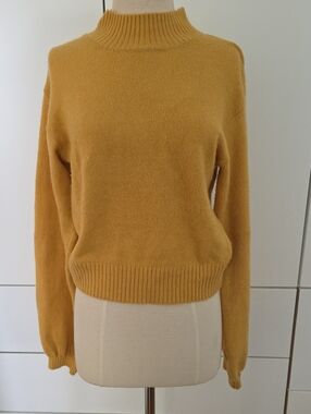 wild fable Mustard Yellow Mock Neck Sweater